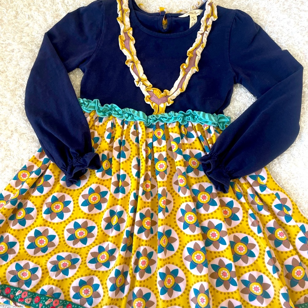 Blue and Yellow Matilda Jane Dress